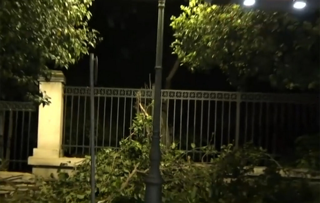 Έξι πυροσβέστες με δύο οχήματα και συνεργεία του Δήμου Αθηναίων απομάκρυναν το δέντρο που έπεσε στην Ηρώδου Αττικού