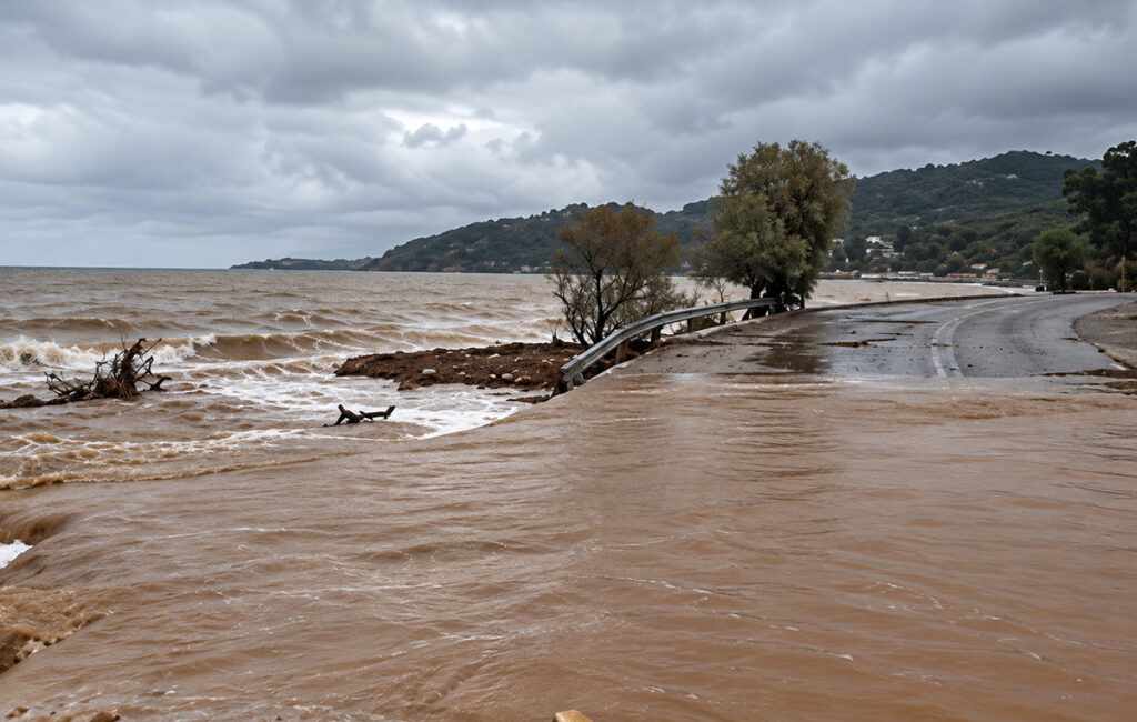 Πλημμύρισαν οι δρόμοι στον Ωρωπό: Διακοπή κυκλοφορίας σε δύο περιοχές – Σε εφαρμογή έκτακτες κυκλοφοριακές ρυθμίσεις